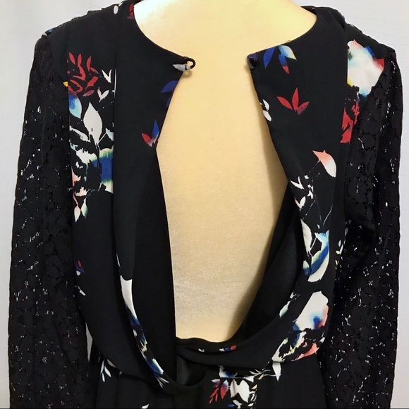 ❌SOLD❌ Xhilaration Black with Floral Dress Women L - Picture 12 of 15